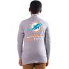 imageUltra Game Youth NFL Official Super Soft Quarter Zip Long Sleeve TShirtHeather Gray