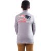 imageUltra Game Youth NFL Official Super Soft Quarter Zip Long Sleeve TShirtHeather Gray