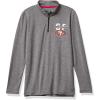 imageUltra Game Youth NFL Official Super Soft Quarter Zip Long Sleeve TShirtHeather Gray
