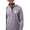 imageUltra Game Youth NFL Official Super Soft Quarter Zip Long Sleeve TShirtHeather Gray