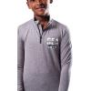 imageUltra Game Youth NFL Official Super Soft Quarter Zip Long Sleeve TShirtHeather Gray