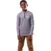 imageUltra Game Youth NFL Official Super Soft Quarter Zip Long Sleeve TShirtHeather Gray