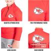 imageUltra Game Youth NFL Official Super Soft Quarter Zip Long Sleeve TShirtHeather Gray