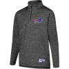 imageUltra Game Youth NFL Official Super Soft Quarter Zip Long Sleeve TShirtHeather Gray
