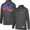 imageUltra Game Youth NFL Official Super Soft Quarter Zip Long Sleeve TShirtHeather Gray