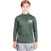 imageUltra Game Youth NFL Official Super Soft Quarter Zip Long Sleeve TShirtTeam Color