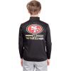 imageUltra Game Youth NFL Official Super Soft Quarter Zip Long Sleeve TShirtTeam Color
