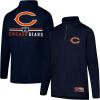 imageUltra Game Youth NFL Official Super Soft Quarter Zip Long Sleeve TShirtTeam Color