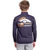imageUltra Game Youth NFL Official Super Soft Quarter Zip Long Sleeve TShirtTeam Color