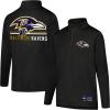 imageUltra Game Youth NFL Official Super Soft Quarter Zip Long Sleeve TShirtTeam Color