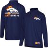 imageUltra Game Youth NFL Official Super Soft Quarter Zip Long Sleeve TShirtTeam Color