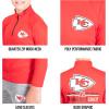 imageUltra Game Youth NFL Official Super Soft Quarter Zip Long Sleeve TShirtTeam Color