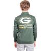 imageUltra Game Youth NFL Official Super Soft Quarter Zip Long Sleeve TShirtTeam Color