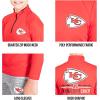 imageUltra Game Youth NFL Official Super Soft Quarter Zip Long Sleeve TShirtTeam Color