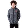 imageUltra Game NFL Mens Ultimate Full Zip Varsity Hoodie Sweatshirt JacketHeather Gray