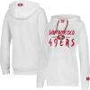 imageUltra Game Womens NFL Official Super Soft Tie Neck Hoodie SweatshirtWhite Updated