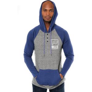 imageUltra Game NFL Mens Fleece Hoodie Pullover Sweatshirt HenleyBuffalo Bills