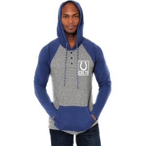 imageUltra Game NFL Mens Fleece Hoodie Pullover Sweatshirt HenleyIndianapolis Colts