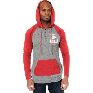 imageUltra Game NFL Mens Fleece Hoodie Pullover Sweatshirt HenleyKansas City Chiefs