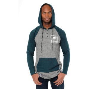 imageUltra Game NFL Mens Fleece Hoodie Pullover Sweatshirt HenleyPhiladelphia Eagles