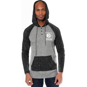 imageUltra Game NFL Mens Fleece Hoodie Pullover Sweatshirt HenleyPittsburgh Steelers