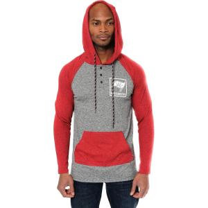 imageUltra Game NFL Mens Fleece Hoodie Pullover Sweatshirt HenleyTampa Bay Buccaneers