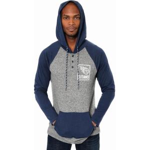 imageUltra Game NFL Mens Fleece Hoodie Pullover Sweatshirt HenleyTennessee Titans