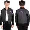 imageUltra Game NFL Boys Classic Baseball Varsity JacketCharcoal