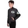 imageUltra Game NFL Boys Classic Baseball Varsity JacketCharcoal