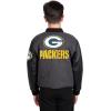 imageUltra Game NFL Boys Classic Baseball Varsity JacketCharcoal