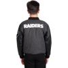 imageUltra Game NFL Boys Classic Baseball Varsity JacketCharcoal