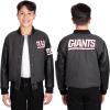 imageUltra Game NFL Boys Classic Baseball Varsity JacketCharcoal