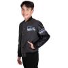 imageUltra Game NFL Boys Classic Baseball Varsity JacketCharcoal