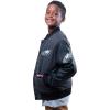 imageUltra Game NFL Boys Classic Baseball Varsity JacketCharcoal