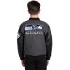 imageUltra Game NFL Boys Classic Baseball Varsity JacketCharcoal