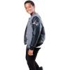 imageUltra Game NFL Boys Classic Baseball Varsity JacketHeather Charcoal