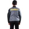 imageUltra Game NFL Boys Classic Baseball Varsity JacketHeather Charcoal