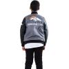imageUltra Game NFL Boys Classic Baseball Varsity JacketHeather Charcoal