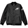 imageUltra Game NFL Boys Classic Baseball Varsity JacketHeather Charcoal