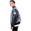 imageUltra Game NFL Boys Classic Baseball Varsity JacketHeather Charcoal