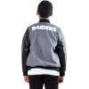 imageUltra Game NFL Boys Classic Baseball Varsity JacketHeather Charcoal