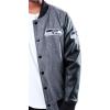 imageUltra Game NFL Boys Classic Baseball Varsity JacketHeather Charcoal