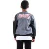 imageUltra Game NFL Boys Classic Baseball Varsity JacketHeather Charcoal