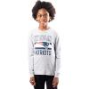 imageUltra Game NFL Boys NFL Official Lightweight Super Soft Long Sleeve TShirtHeather Gray