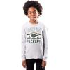imageUltra Game NFL Boys NFL Official Lightweight Super Soft Long Sleeve TShirtHeather Gray