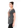 imageUltra Game Womens NFL Official Super Soft Modal Vintage VNeck TShirtHeather Charcoal