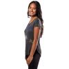 imageUltra Game Womens NFL Official Super Soft Modal Vintage VNeck TShirtHeather Charcoal