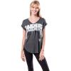 imageUltra Game Womens NFL Official Super Soft Modal Vintage VNeck TShirtHeather Charcoal