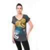 imageUltra Game Womens NFL Official Super Soft Modal Vintage VNeck TShirtHeather Charcoal