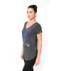 imageUltra Game Womens NFL Official Super Soft Modal Vintage VNeck TShirtHeather Charcoal